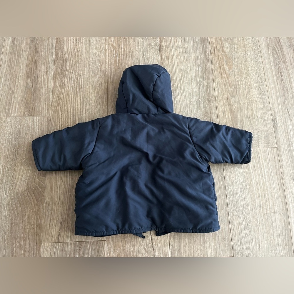 Petit Bateau Baby Jacket Navy Mitten Pockets - Size 0-3 months - Picture 6 of 6